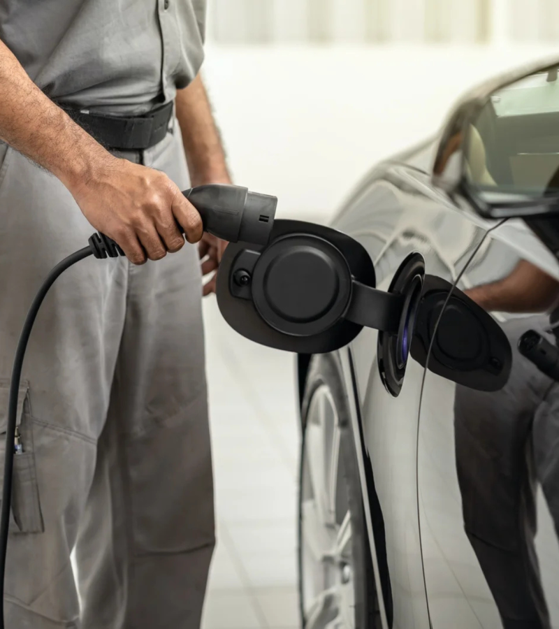 EVW - Man Charging EV Vehicle